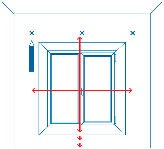 замер рольштор на стену